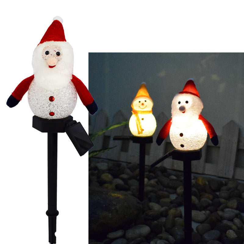 Christmas Solar Snowman Light