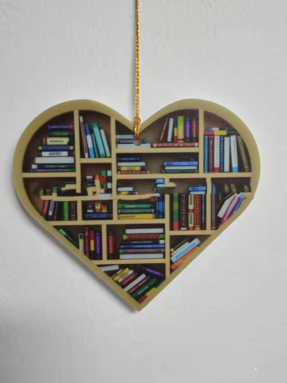 Book Lovers Heart Ornament